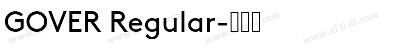 GOVER Regular字体转换